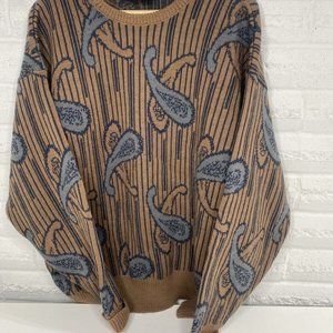 Vintage Sovrano Men's Pullover KnitSweater New Wool Made in Australia 22/110 CM